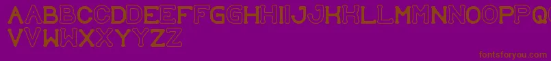 SubmitToFaith Font – Brown Fonts on Purple Background