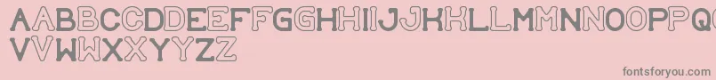 SubmitToFaith-Schriftart – Graue Schriften auf rosa Hintergrund
