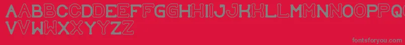 SubmitToFaith Font – Gray Fonts on Red Background