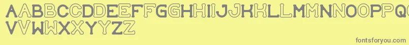 SubmitToFaith Font – Gray Fonts on Yellow Background