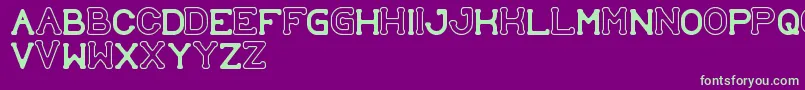 SubmitToFaith Font – Green Fonts on Purple Background