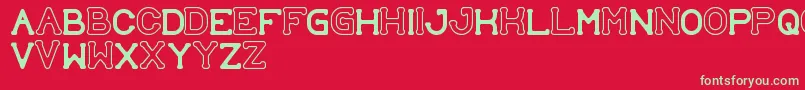 SubmitToFaith Font – Green Fonts on Red Background