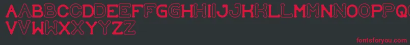 SubmitToFaith Font – Red Fonts on Black Background