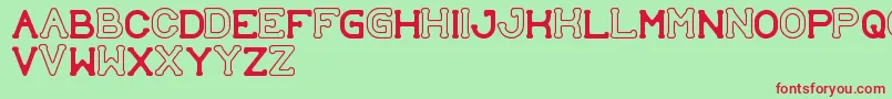 SubmitToFaith Font – Red Fonts on Green Background