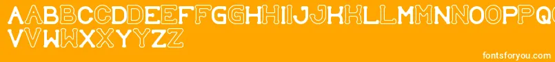 SubmitToFaith Font – White Fonts on Orange Background