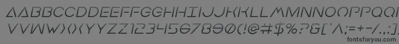 Earthorbiterhalfital Font – Black Fonts on Gray Background