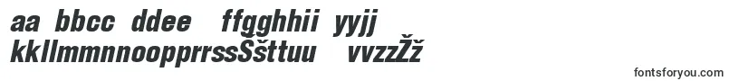 Шрифт HelveticaLtCondensedBlackOblique – литовские шрифты