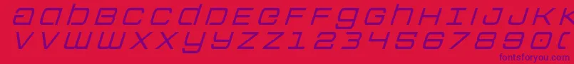 Colonymarinestitleital Font – Purple Fonts on Red Background