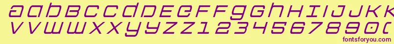 Colonymarinestitleital Font – Purple Fonts on Yellow Background