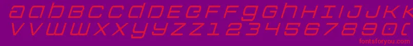 Colonymarinestitleital Font – Red Fonts on Purple Background