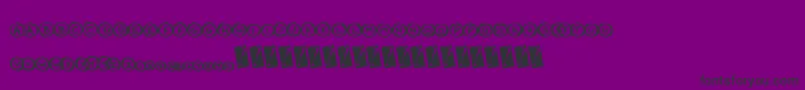 Circlecaps Font – Black Fonts on Purple Background