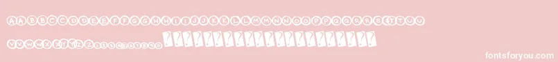 Circlecaps Font – White Fonts on Pink Background