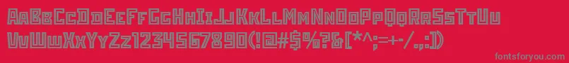 StenberginlineitcTt Font – Gray Fonts on Red Background