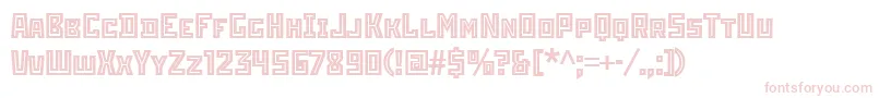 StenberginlineitcTt Font – Pink Fonts on White Background