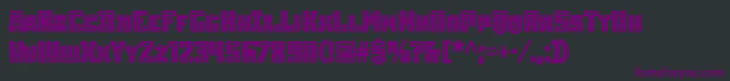 StenberginlineitcTt Font – Purple Fonts on Black Background