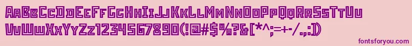 StenberginlineitcTt Font – Purple Fonts on Pink Background