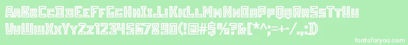 StenberginlineitcTt Font – White Fonts on Green Background
