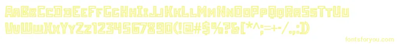 StenberginlineitcTt Font – Yellow Fonts on White Background