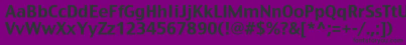 Rostislavc Font – Black Fonts on Purple Background