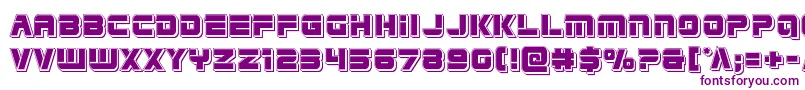 Edgeracerpunch Font – Purple Fonts on White Background