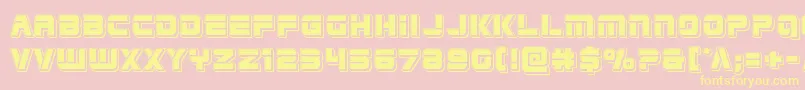 Edgeracerpunch Font – Yellow Fonts on Pink Background