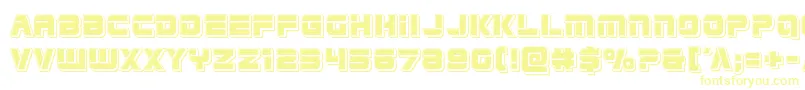 Шрифт Edgeracerpunch – жёлтые шрифты