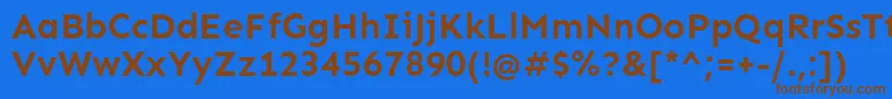 Шрифт SenBold – коричневые шрифты на синем фоне