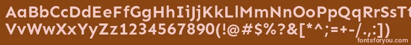 Шрифт SenBold – розовые шрифты на коричневом фоне