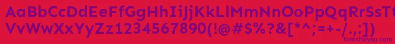 Шрифт SenBold – фиолетовые шрифты на красном фоне