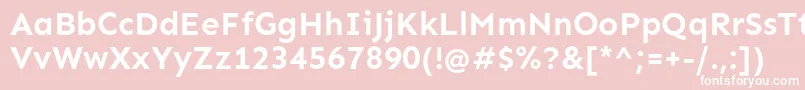 フォントSenBold – ピンクの背景に白い文字