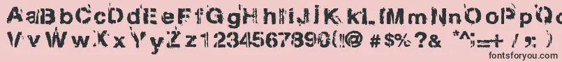 Gregphix Font – Black Fonts on Pink Background