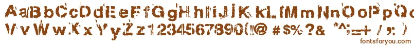 Gregphix Font – Brown Fonts on White Background