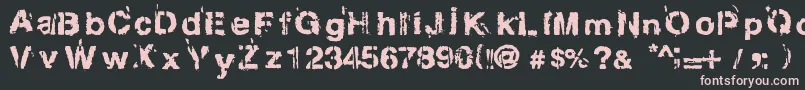 Gregphix Font – Pink Fonts on Black Background