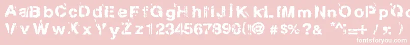 Gregphix Font – White Fonts on Pink Background