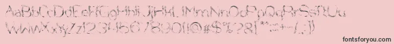 フォントNiceDreamComeTrue – ピンクの背景に黒い文字