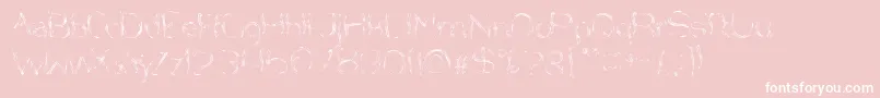 NiceDreamComeTrue-Schriftart – Weiße Schriften auf rosa Hintergrund