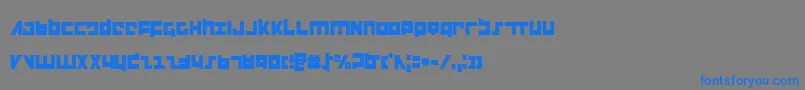 FlightCorpsCondensed Font – Blue Fonts on Gray Background