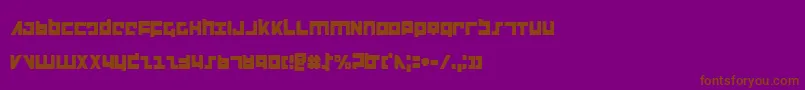 FlightCorpsCondensed Font – Brown Fonts on Purple Background