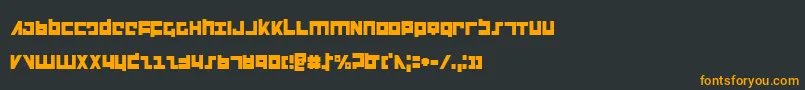 fuente FlightCorpsCondensed – Fuentes Naranjas Sobre Fondo Negro