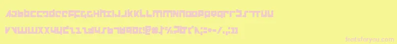 FlightCorpsCondensed Font – Pink Fonts on Yellow Background
