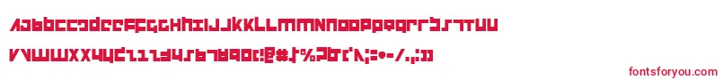 FlightCorpsCondensed Font – Red Fonts on White Background
