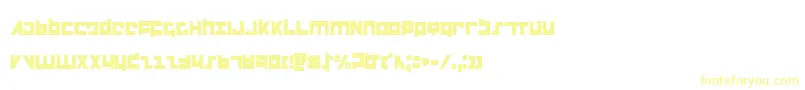 FlightCorpsCondensed Font – Yellow Fonts on White Background