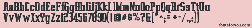 Vahikaink Font – Black Fonts on Pink Background