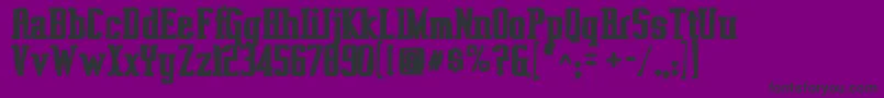 Шрифт Vahikaink – чёрные шрифты на фиолетовом фоне