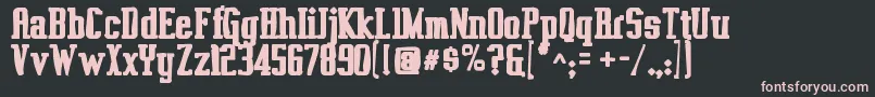 Vahikaink Font – Pink Fonts on Black Background
