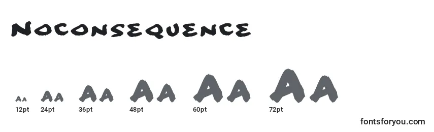 Noconsequence Font Sizes