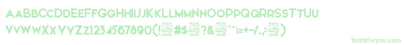 ElkwoodFree Font – Green Fonts on White Background