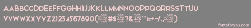 ElkwoodFree Font – Pink Fonts on Gray Background