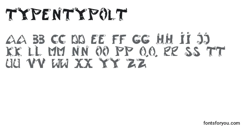 A fonte TypentypoLt – alfabeto, números, caracteres especiais