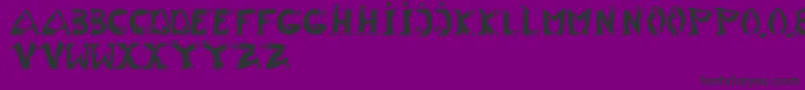 TypentypoLt Font – Black Fonts on Purple Background